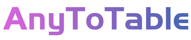 AnyToTable Logo